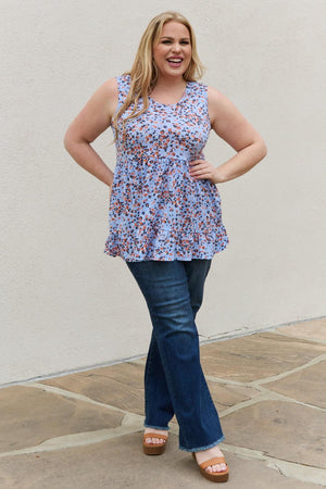 Bring Joy Animal Print Plus Size Babydoll Top - MXSTUDIO.COM