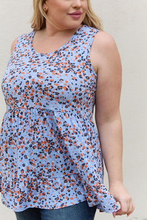 Bring Joy Animal Print Plus Size Babydoll Top - MXSTUDIO.COM