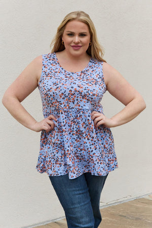 Bring Joy Animal Print Plus Size Babydoll Top - MXSTUDIO.COM