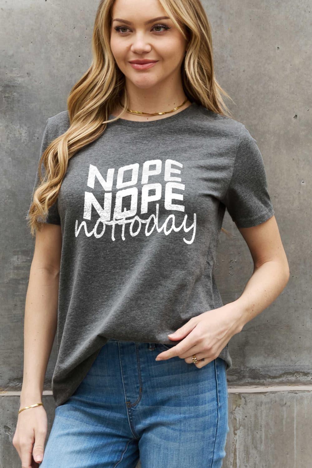 Calm Plus Size Nope Nope Not Today T Shirt - MXSTUDIO.COM