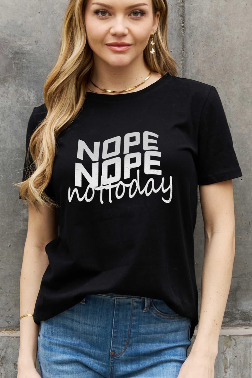 Calm Plus Size Nope Nope Not Today T Shirt - MXSTUDIO.COM