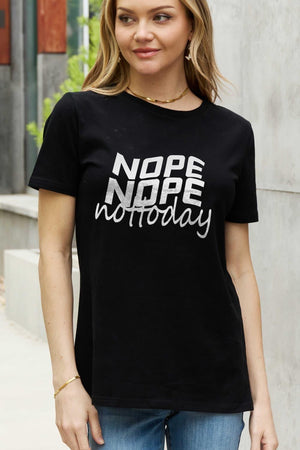 Calm Plus Size Nope Nope Not Today T Shirt - MXSTUDIO.COM