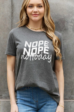 Calm Plus Size Nope Nope Not Today T Shirt - MXSTUDIO.COM