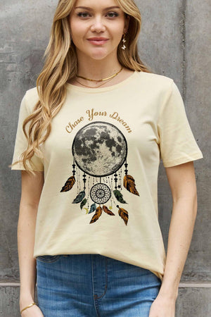 Chase Your Dream Plus Size Dream Catcher T Shirt - MXSTUDIO.COM