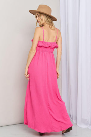 Classy Plus Size Sleeveless Shirred Maxi Dress - MXSTUDIO.COM