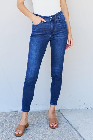 Comfy Everyday Mid Rise Plus Size Skinny Jeans - MXSTUDIO.COM