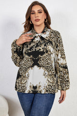 Confident Plus Size Long Sleeve Blouse - MXSTUDIO.COM