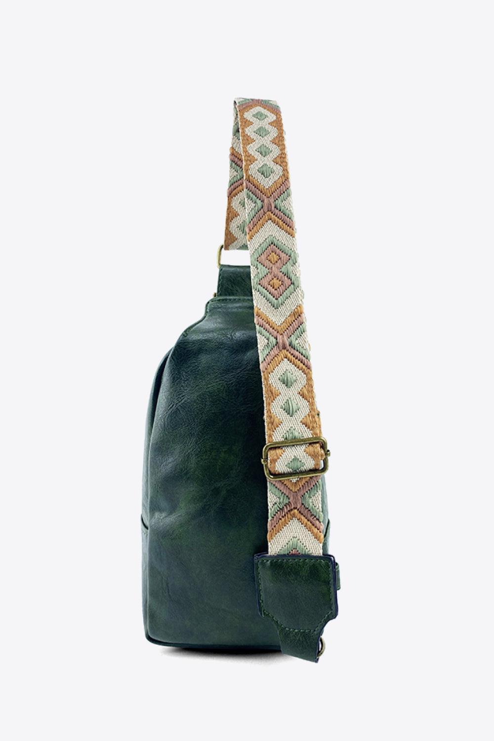 Contemporary Printed Strap Sling Bag - MXSTUDIO.COM