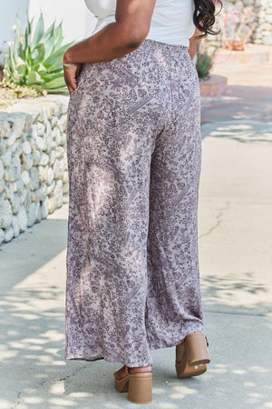 Easy And Flexible Plus Size Wide Leg Pants - MXSTUDIO.COM