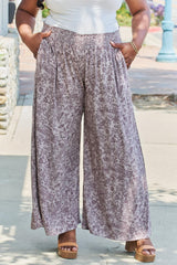 Easy And Flexible Plus Size Wide Leg Pants - MXSTUDIO.COM