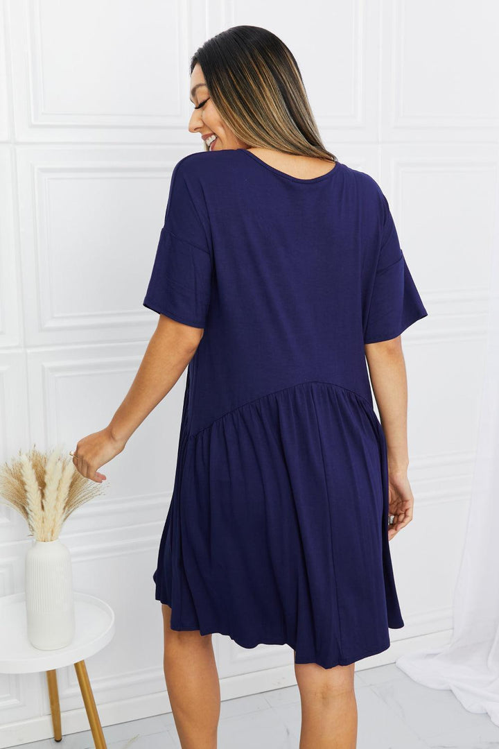 Easy-Breezy V-Neck Short Sleeve Dress - MXSTUDIO.COM