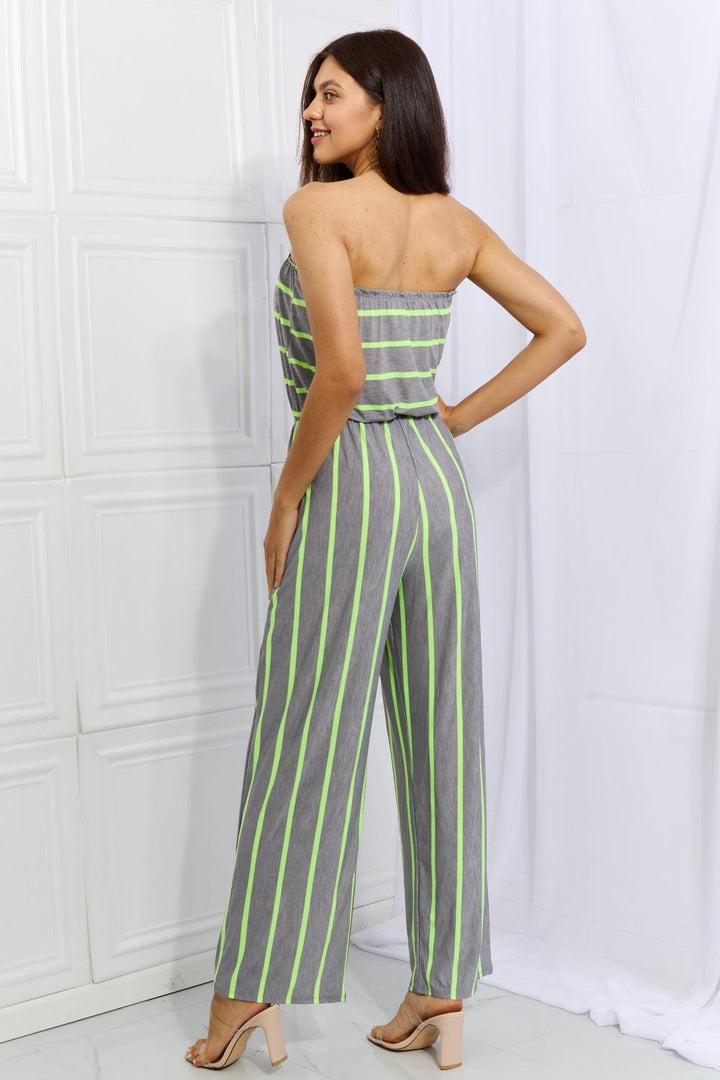 Easy Grace Plus Size Sleeveless Striped Jumpsuit - MXSTUDIO.COM
