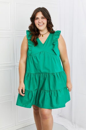 Ecstatic Ruffled Mini Plus Size Tiered Dress - MXSTUDIO.COM