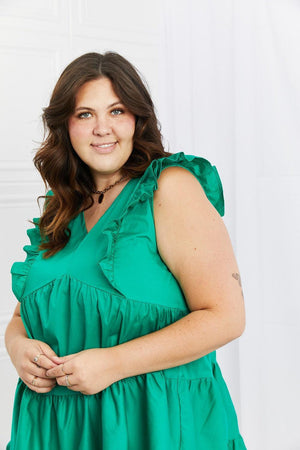 Ecstatic Ruffled Mini Plus Size Tiered Dress - MXSTUDIO.COM