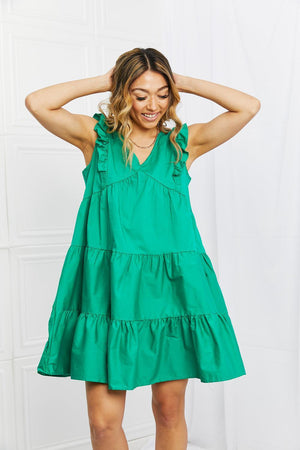 Ecstatic Ruffled Mini Plus Size Tiered Dress - MXSTUDIO.COM