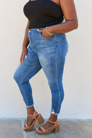 Embrace Positivity Plus Size High Waisted Skinny Jeans - MXSTUDIO.COM