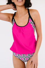 Enduring Charm Cutout Crisscross Back Tankini Set - MXSTUDIO.COM