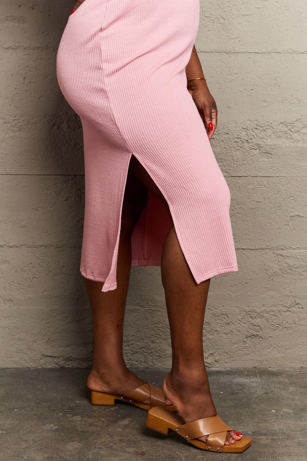 Enhance Your Curves Blush Pink Plus Size Dress - MXSTUDIO.COM