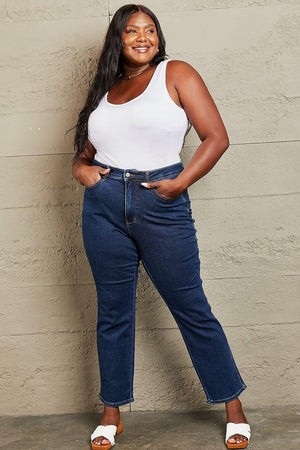 Excellent Tummy Control Plus Size High Waisted Jeans - MXSTUDIO.COM