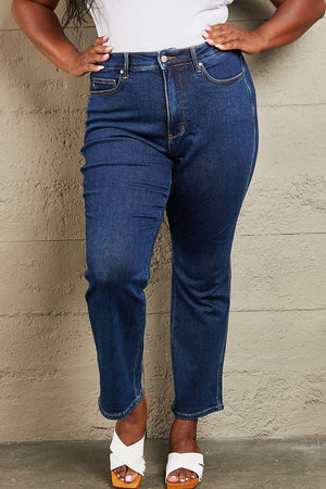 Excellent Tummy Control Plus Size High Waisted Jeans - MXSTUDIO.COM