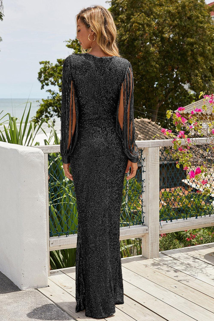 Exceptional Sparkling Sequin Maxi Dress - MXSTUDIO.COM