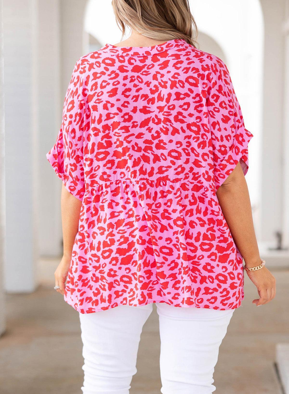 Fabulous Plus Size Printed Womens Half Sleeve Top - MXSTUDIO.COM