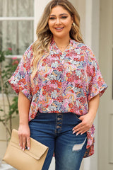 Fabulous Plus Size Printed Womens Half Sleeve Top - MXSTUDIO.COM