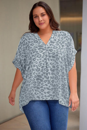 Fabulous Plus Size Printed Womens Half Sleeve Top - MXSTUDIO.COM