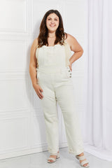 Fantastic Day High Waist White Overalls - MXSTUDIO.COM