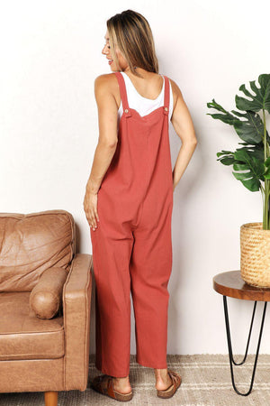 Feel Excited Sleeveless Wide Leg Overalls - MXSTUDIO.COM