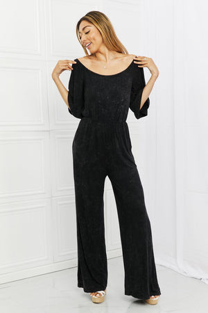 Getaway Perfect Plus Size Black Flutter Sleeves Jumpsuit - MXSTUDIO.COM