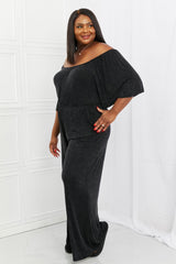 Getaway Perfect Plus Size Black Flutter Sleeves Jumpsuit - MXSTUDIO.COM