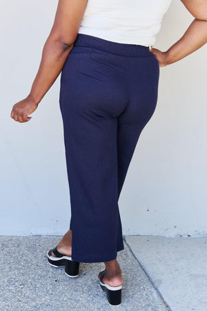 Go With The Flow Plus Size Wide Leg Crop Pants - MXSTUDIO.COM