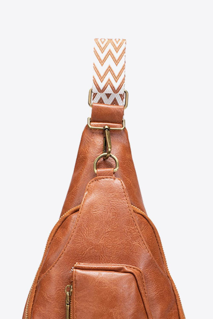 Hassle-Free Getaway PU Leather Sling Bag - MXSTUDIO.COM