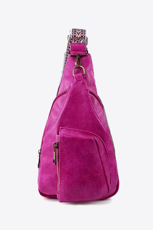 Hassle-Free Getaway PU Leather Sling Bag - MXSTUDIO.COM