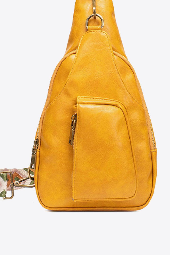 Hassle-Free Getaway PU Leather Sling Bag - MXSTUDIO.COM