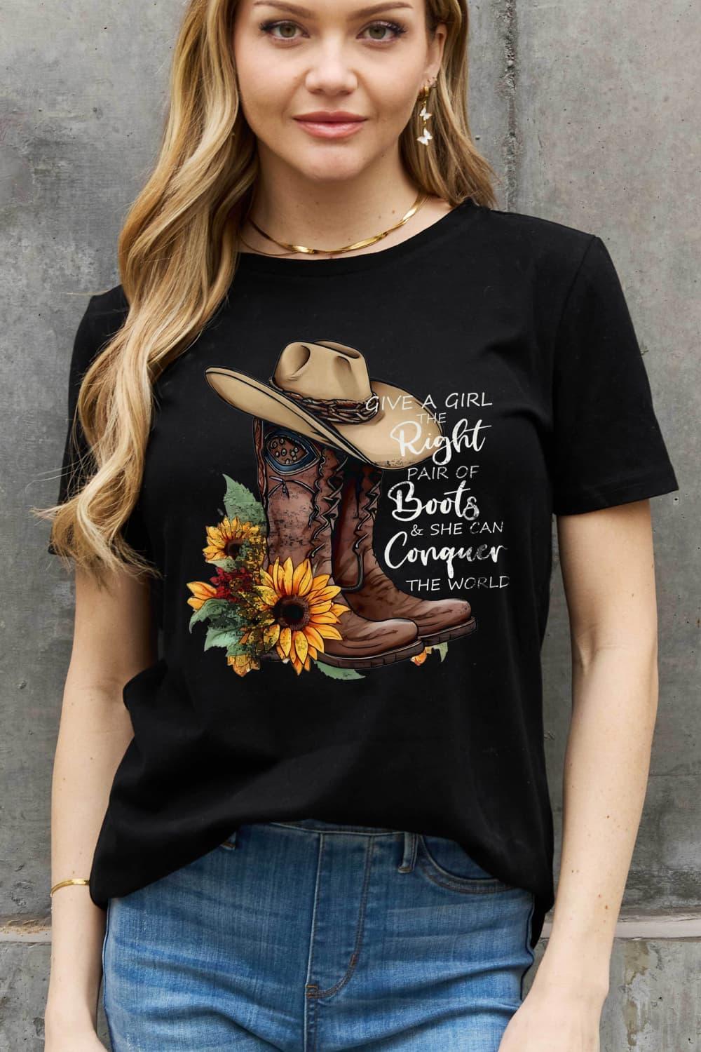 Hats And Boots Plus Size Cowboy T Shirt - MXSTUDIO.COM