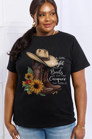 Hats And Boots Plus Size Cowboy T Shirt - MXSTUDIO.COM