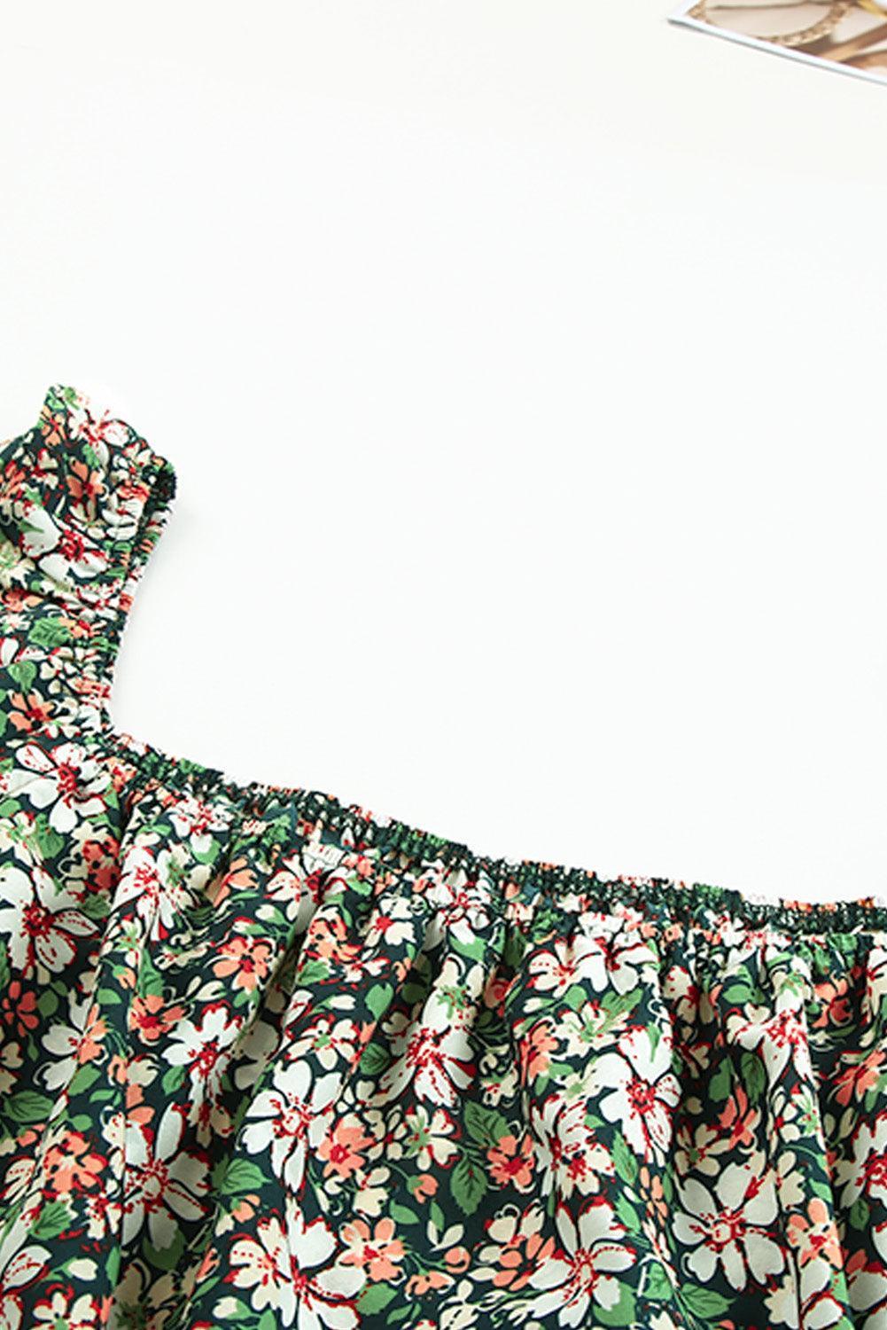 Hello Summer Plus Size Floral Peplum Top - MXSTUDIO.COM