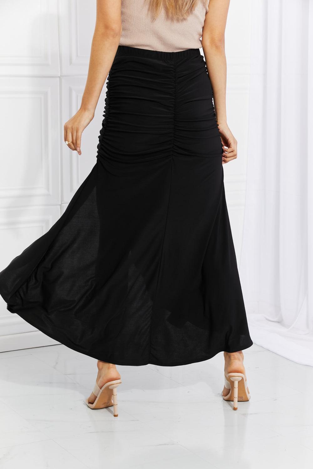 Infinite Sophistication Plus Size Black Maxi Skirt - MXSTUDIO.COM