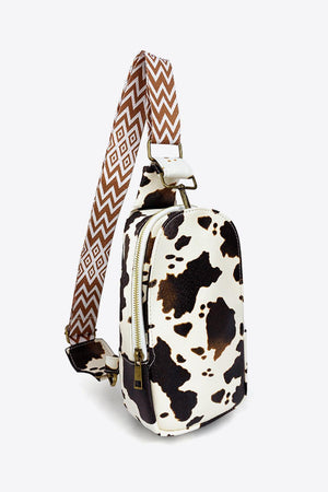 Keep Me Organized Printed PU Leather Sling Bag - MXSTUDIO.COM