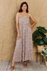 Look Fresh Sleeveless Floral Plus Size Maxi Dress - MXSTUDIO.COM