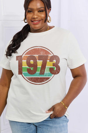 Peaceful Plus Size Graphic 1973 T Shirt - MXSTUDIO.COM