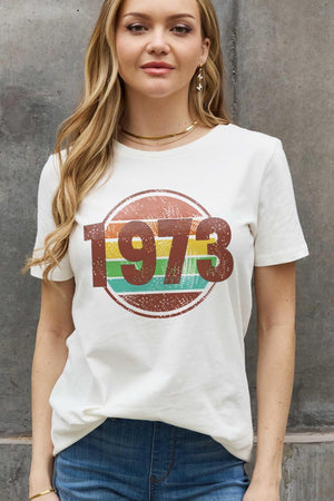 Peaceful Plus Size Graphic 1973 T Shirt - MXSTUDIO.COM