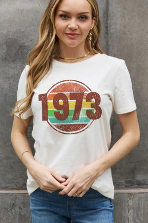 Peaceful Plus Size Graphic 1973 T Shirt - MXSTUDIO.COM