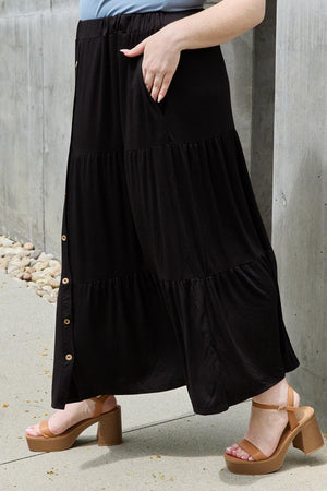 Perfect Sunday Plus Size Black Maxi Skirt - MXSTUDIO.COM