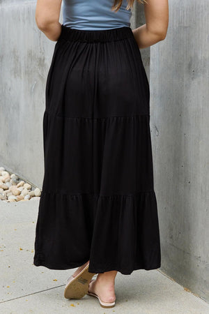 Perfect Sunday Plus Size Black Maxi Skirt - MXSTUDIO.COM