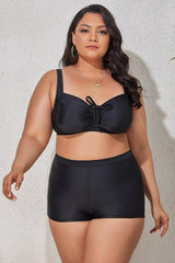 Plus Size Elastic and Comfy Two-Piece Swimsuit - MXSTUDIO.COM