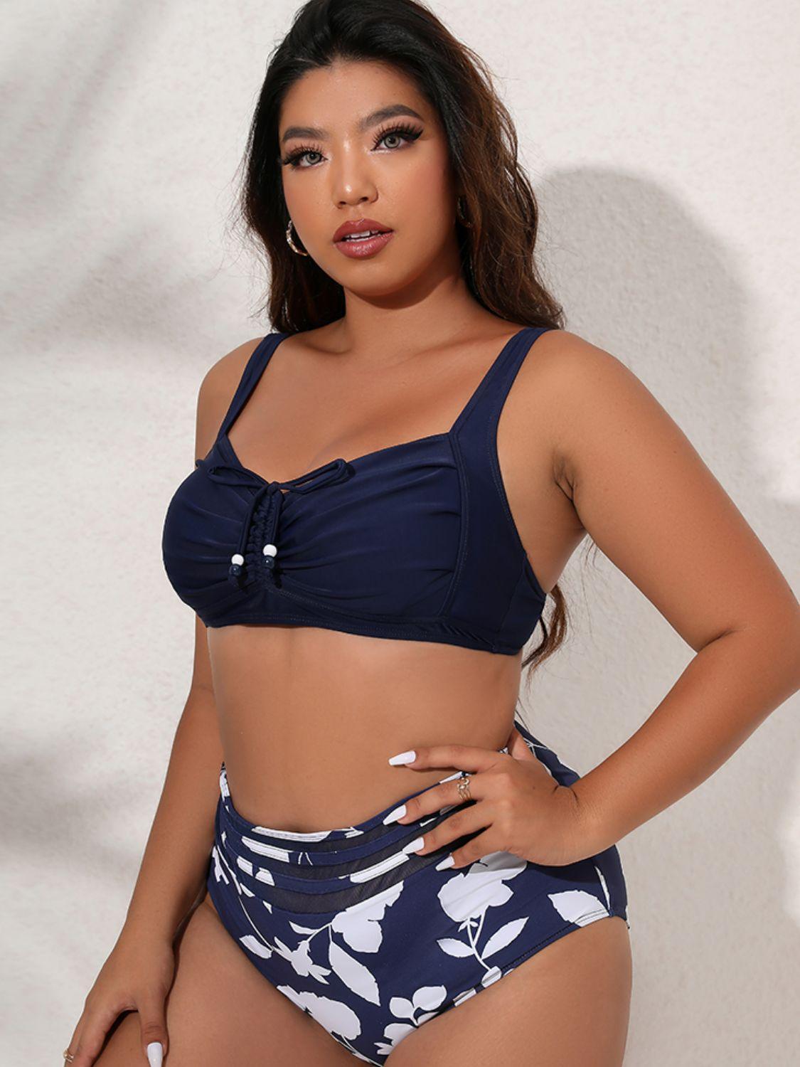 Plus Size Flirty and Fun Bikini Set - MXSTUDIO.COM