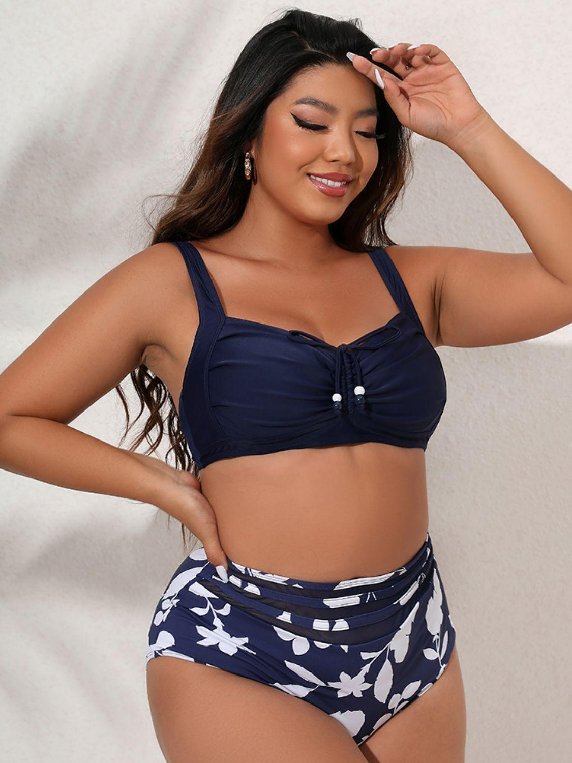 Plus Size Flirty and Fun Bikini Set - MXSTUDIO.COM